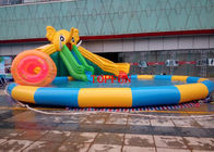 Parco gonfiabile dell'acqua della tela cerata su ordinazione del PVC con la piscina per i bambini/adulti