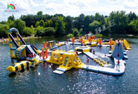 Parco acquatico galleggiante su misura Parco di divertimenti acquatici attrezzature gonfiabili