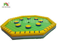 Fuori del gioco gonfiabile di sport di fusione di sfida gialla con la macchina Rotative