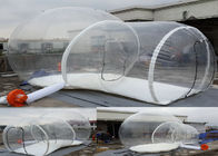 tenda gonfiabile della bolla del PVC di 1.0mm chiara/tenda di campeggio per il diametro della festa di famiglia 4m