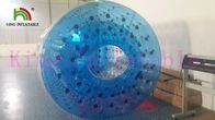 Giocattoli gonfiabili blu dell'acqua di progettazione fantastica, palla del gioco di rotolamento dell'acqua del PVC di PLATONE