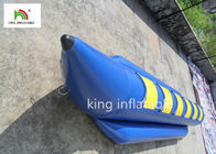 Tela cerata gonfiabile blu del PVC del crogiolo di acqua di 6 dei sedili barche della pesca con la mosca