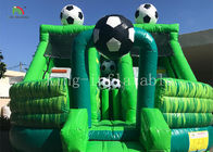 Scorrevole combinato di salto della Camera del castello rimbalzante gonfiabile dei bambini verdi di calcio per il partito