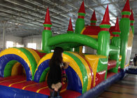 I bambini quadruplicano il parco di divertimenti gonfiabile di cucitura con il grande scorrevole